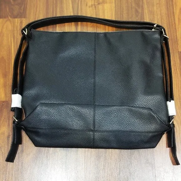 Fresh + Floral 2-n-1 Backpack Tote, Black, New with Tags - Picture 2 of 6